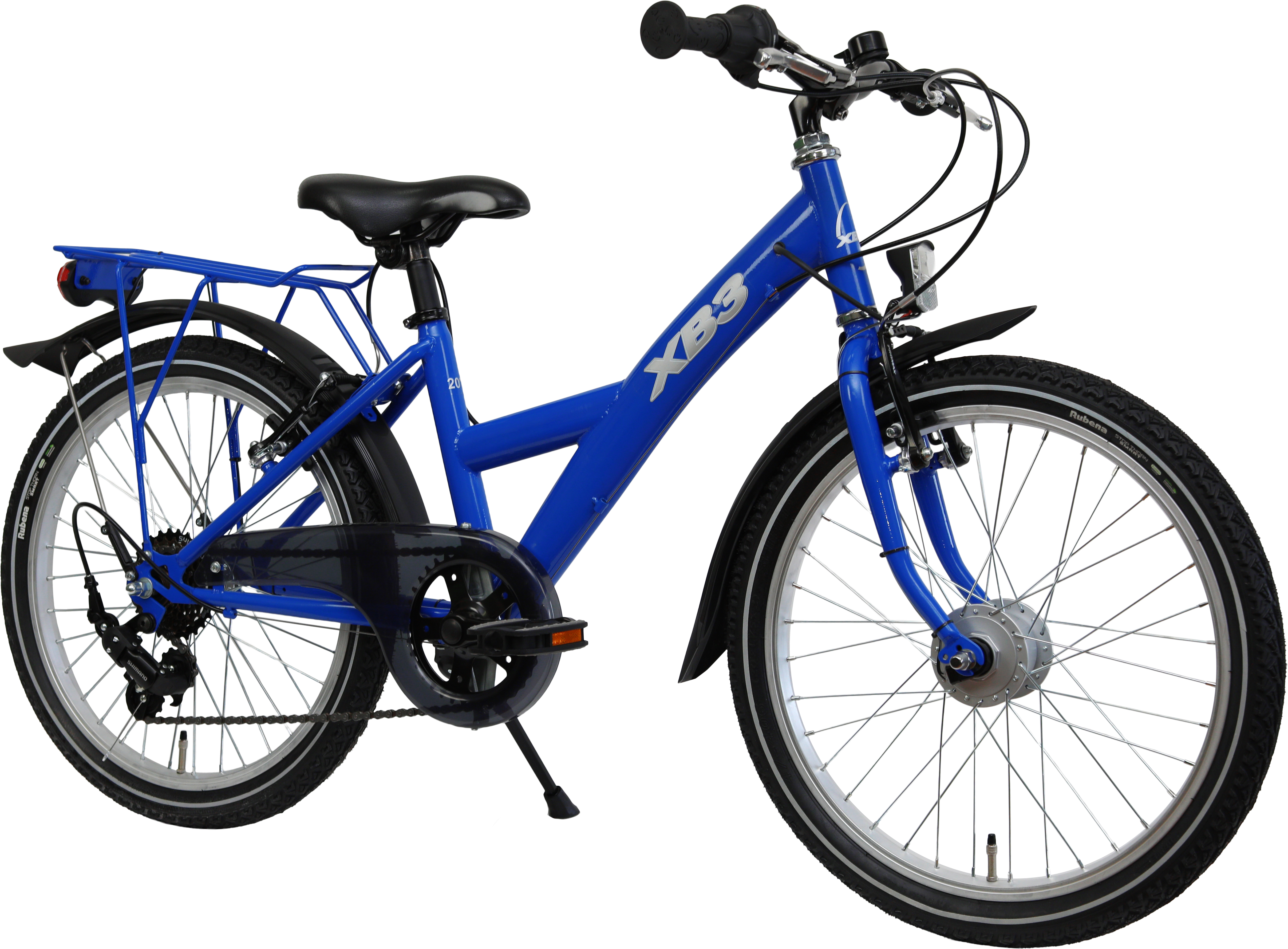 XB3 20 Zoll Kinderfahrrad, 6 Gänge Kettenschaltung blau