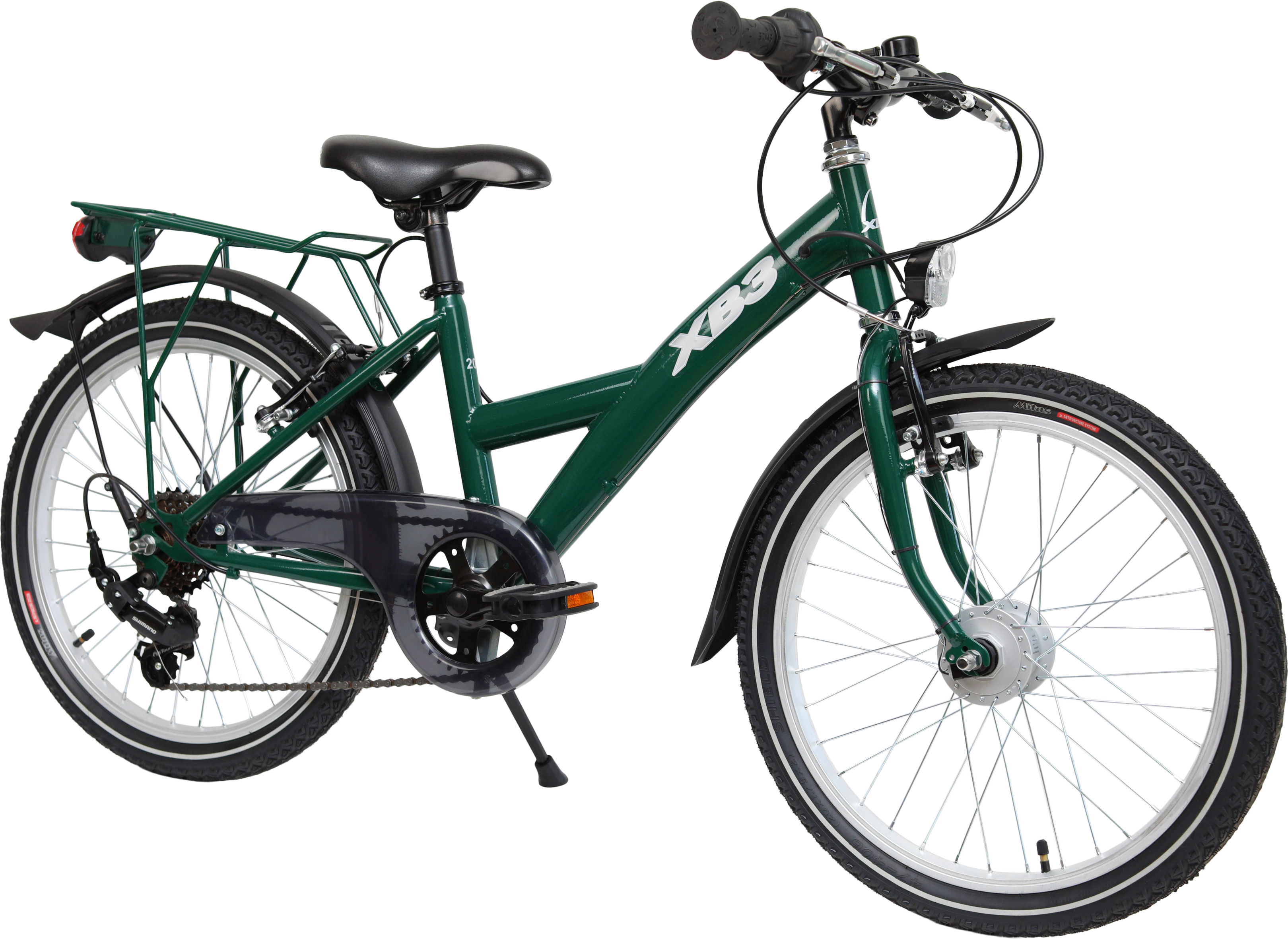 XB3 20 Zoll Kinderfahrrad, 6 Gänge Kettenschaltung grün