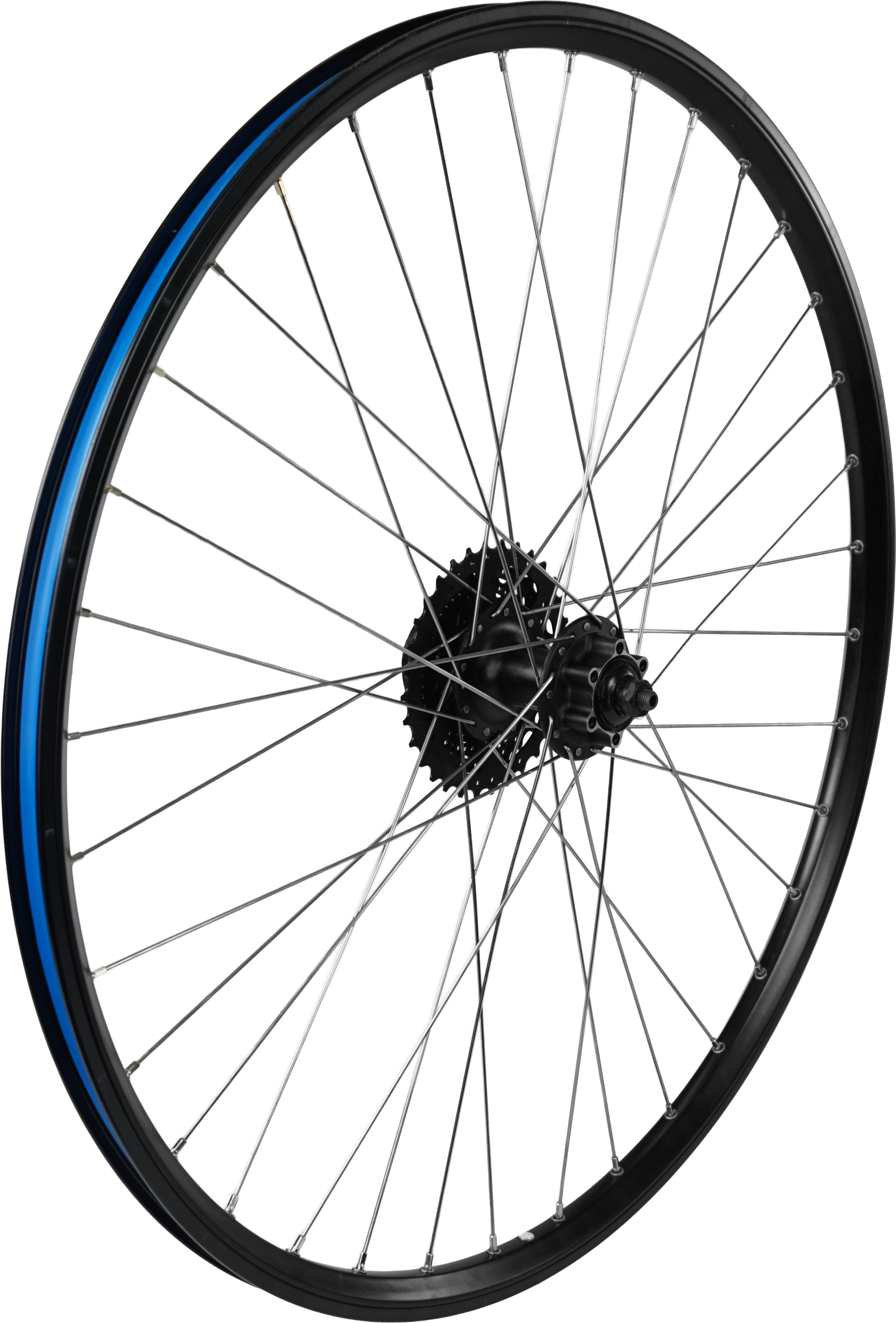 Hinterrad 28 Zoll Hohlkammerfelge geöst I für 6-Loch Bremsscheibe I mit 9 Fach Kassette CS-HG200-9Fach /11-32, | inkl. Schnellspanner |  ETRTO 19-622